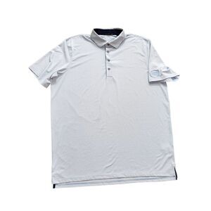 Greyson striped performance Golf Men's 2XL  blue/white stretch moisture wick